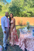 Absolutely loved this dress, and got so many compliments on it! It was flowy, and a beautiful material. A little long, looking back I should've altered it. The bust was a bit annoying and I had to tighten it twice throughout the night, but no biggie. - Kaysa R.