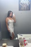 I love this dress so much and cannot wait to wear it for my upcoming bridal shower! I usually wear a size 8 and the large fit pretty well, a little loose in the stomach area, but overall fits well! - Hannah M.