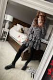 Long sleeves make for a good dress for a Michigan gal. I ordered this dress to wear for Easter. I paired it with leggings because it was chilly outside but it looks super cute either way. You can dress it up or down& I styled it with sneakers and boots for a casual look but I also tried it with sandals and a wide brim hat for a much more feminine vibe. - Terese M.