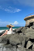 Loved this look for my honeymoon + Lulus oversized hat. I received so many compliments and loved how comfortable and versatile this coverup is. It looks and feels much more expensive than its price tag. Great buy for summer! - Sarah R.