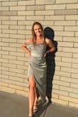This dress was such a hit! Totally unique with its asymmetrical design. Received a lot of compliments and the color is perfect for any event. Super fun dress! - Monika S.