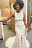 I choose this dress over a more expensive dress. I am so glad I did! This dress looked more expensive than the dress I was going to purchase it was elegant and effortless. I had hundreds of compliments on this dress. This is a must-buy!! It fit like a glove!! - Ardelia S.