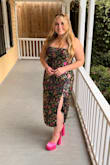 This dress is incredible, however, I had to have it altered to fit. The L was extremely tight on the bottom, and loose on the top. The XL was still big on my bottom, and even larger up top. I really wanted this for my bridal shower so I took it to a seamstress. Just an FYI if you are curvy/have hourglass proportions, you might need it altered! - Mariel G.