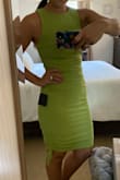 Love this dress. I'm very happy I went with the medium. It fits great and is comfortable. I'm 5'6 and 138lbs. Smaller bust and bigger hips. Overall a great dress. - Kristen D.