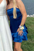 I wore this to a wedding and it photographed sooo well. It was wrinkly and wrinkles easily even just by sitting down in the car, but you can't tell too much. I absolutely loved this dress and got so many compliments!! Would definitely recommend! - Dana C.