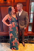 Loved this dress! I'm a bit on the shorter side & with some tall wedges, the length wasn't a huge issue, longer than I wanted but not enough to have to get hemmed. I got so many compliments! I did have to pin the chest area but you couldn't notice at all. - Sarah R.