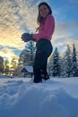 I love it. I wear it on my vacation to Colorado and it was perfect for a snow day. I love it I have a small chest, and sometimes that's my problem with shirts, but this one fits like a glove. - Daniela Q.