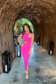 Color is amazing, fabric is stretchy overall will fit you like a glove! - Erika D.