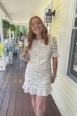 I bought this dress for my bridal shower just a few days before the event. It has an incredibly flattering shape and fit like a glove, the material is great quality and I received so many compliments. This is a dress I will wear again and again. - Alexie R.