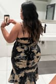 The dress complimented my body shape and got lots of compliment wearing it. Wore it at a wedding reception and 3 hours into wearing it ripped down my back.
I'm extremely disappointed with the quality, I wish they used material with a little bit of stretch. I do not recommend purchasing this product regardless of how cute it is. - Joanne P.