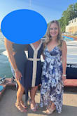 This dress fit perfectly. A little tight in the chest but zipped fine and helped to hold my strapless in place. I was worried about length in the back bc I'm short but it was just off the ground with 2 in heels. Very flowy, comfortable, and adjustable straps were a plus. - Wendy M.