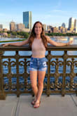 This cropped tank top was perfect for a hot and humid weekend in Boston. I have an athletic build, which makes some clothing very much not for me, but this fit me perfectly. - Arleigha C.