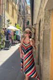 Maybe its because Im pregnant but I do t feel like this is the most flattering dress. Colors and material are beautiful. But it is very loose and gives little shape. Maybe because I sized up for pregnancy. Its okay - Jillian M.
