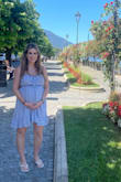 Lots of room in the chest. Sized up to medium for pregnancy. Plenty of room for bump but a little big in the chest. Overall, cute dress - Jillian M.