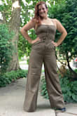 The fit is great. The color is much more of a camo green and not really the olive-like in the photo, but it looks great and feels great on. - Mara C.