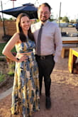 The pros: fits true to size (the adjustable top helps a lot with this), though it runs very long and I had to hem it. The set photographs well... colors are vibrant and  it was perfect for the summertime rehearsal dinner I wore it to. 

The cons: the material is paper-thin. I mean the top might as well not even be there for how thin it is. The skirt seems a little better quality. I washed it ONCE and the seams are already fraying on the top, which is very disappointing. 

Overall, it looks good and works for a one time use, but I'm not at all sure it's worth the price. - Rachel B.