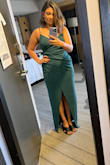 A little bit long (because of my height) but it was not a big of deal since I wore high heels. I loved it! - Ananda S.