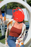 This is such a great body suit. You can dress us up easily because the material is a little nicer looking than cotton. You can also go braless and it's supportive. I'm wearing a bra in this photo. - Stephanie N.