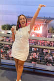 The dress style and fit were perfect! The only thing I would say was a tad see-through so I just wore something under the dress. It being white I was not surprised that it was a little see-through but not as bad as I thought it was going to be! - Danielle S.