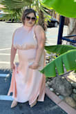Would recommend this dress to everyone! I got lots of compliments and it pictures perfectly! The size I got was 2XL, and fit like a glove! Don't think twice it's the ideal summer dress for weddings! I'm definitely not trying to post a lot about it so I can wear it more than once. - Brando C.