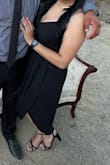 I loved the fit of this dress and was perfect for wedding guest attire. It's lightweight and comfortable. It has adjustable straps which were a plus since I was able to adjust them to my size. I wear a size 12 in jeans and the large fit perfectly. - Joanna L.