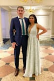 This dress is wonderful! It's a little long if you're not tall, I got it hemmed an inch or two since I was only wearing two inch heels, so keep that in mind!

Overall super flowy and comfortable! Worked great for the wedding reception I attended. - Thara A.