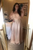 This dress was so dreamy! I didn't decide to keep it, unfortunately, because the extra fabric on the top was sticking to my arms every two seconds and I'm all for conveniently comfortable lol. I would 1000% recommend this dress though for any occasion! It's so stinking cute. - Alyssa M.