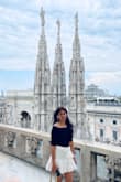 I wore this top with white skirts, it looked cute. - Poonam G.