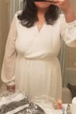 Beautiful dress! I love how flowy it fits, its not snug and the slit is perfect. - Eunice D.