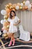 Love love love!! So cute + trendy and got a ton of compliments at my bridal shower. :) My comfort level is medium, have worn worse heels. - Juliana R.