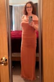 Would have bought a large but there was only one dress available in this color, XL. The bust fit perfectly but the dress was a little loose. Friends and family told me it looked nice so I kept it. Very comfortable. It has a little stretch if you need it. I only gave 4 stars because of the size not being perfect for me. Very impressed with Lulu's quality and customer service! - Connie S.
