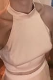 I received so many compliments on this dress as a bridesmaid!
Like many Lulus items it runs long, I wore 4inch heels and it was still an inch too long. The top feels a bit large in the bust but small in the rib cage for the size. Unfortunately satin does show many bra or nipple covers so I went bra-less without much support from the top.
Would definitely wear again but will need to search for bra options. - Marit W.