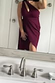 Ok honestly I hate dresses period. I would do anything to avoid wearing a dress but this dress gave me so much confidence!!!!! I am not kidding. The one shoulder and the slit on the side looked so beautiful. And I am 36DD I felt so much support and coverage. - Bianca R.
