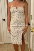 I REALLY wanted to love this dress and thought it was beautiful on others in the reviews. Unfortunately, it just didn't work for me. The quality is excellent and it's comfortable to wear. My biggest issue was the way you can see the underneath layer at the slit. I didn't love the way that looked. Great dress, fit, and quality. Just not good for me. - Bailey F.