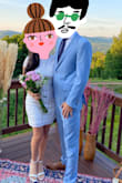 I wore this to my micro wedding and it was perfect for it. I loved that it was classy but not overly formal. The only cons are that the panels can look a bit eggshell instead of white and it's quite hard to raise your arms/ leg when being "dipped." Otherwise, it is well constructed and pretty comfortable. - Winnie M.