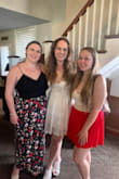 True to size- I'm a medium and no bra required, as this supported my breasts just perfectly. So many compliments on how the dress looked and fitted my natural curves (I have a booty, so it complimented that as well). Wore this dress for my wedding shower and loved how every angle looked and felt; comfortable fabric as well! - Tyler B.