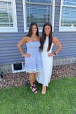 I absolutely love this dress! I wore it to my bridal shower and felt so beautiful in it! It fit true to size and was very comfortable. - Arielle G.