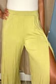 This pants is comfortable and sexy. The material is soft. The length is just right. I totally recommend buying this pants. I love the color. - Natachia