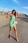 Super flattering but does run small. Size up - Maya O.