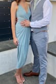 I Lovvvee this dress. It's so classy and flattering. I'm slender and more flat chested postpartum- this dress made me feel sexy. - Michelle D.