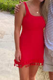 I bought this for a beach vacation and it's perfect! Great quality! I have a hard time with dresses bc I'm large chested but this dress needed no bra and had support! - Randilynn Y.
