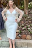 I wore this to the rehearsal dinner at my wedding and it was really comfortable, well fitted, and sexy! - Richelle S.