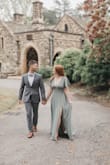 It was perfect for our engagement photos! I had to have it taken in a bit and hemmed but the color was stunning and was cut beautifully! - Tara L.