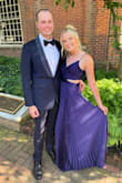 This dress is just as beautiful in person. I love the vibrant color. I wore this for a wedding and it was very comfortable and so much fun to dance in with all the fabric! - Carolyn B.