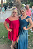 I wore this to a summer wedding it Palm Springs, it was 115! The dress was lightweight and very comfortable, in addition to being cute! - Stephanie B.