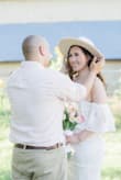 I wore this hat for my boho engagement shoot. The hat was perfect for the theme. Get it, you will not regret it. - Meeso L.