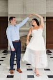 It's stunning! Perfect for brides looking for an engagement photo dress or bridal shower dress! I love it for my engagement pictures! - Sophia S.