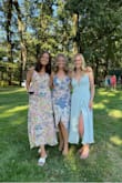 Very cute, fabric feels quality and heavy. I wore this to a summer wedding and it was great. I think I would have ordered a small if I could go back, but the straps around my torso are adjustable so I was able to tighten it. Over all very cute! - Kerigan M.