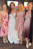 I wore this dress for a party celebrating my recent wedding with friends/colleagues that could not attend our destination wedding. It was beautiful and everyone loved it! It is absolutely see-through, but appropriate for a beach/poolside wedding or celebration. - Andrea V.