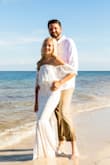 I bought this dress based on a photo from another review and I'm so glad I did. I needed a dress for a beach shoot after my wedding that I wanted to go into the water with. This one was perfect because it was comfy enough for that but still had a train and made a statement. I didn't need any alterations and I'm 5,3 and was barefoot! I usually am a small but got an xs in this dress and I'm glad I did. - Thais A.